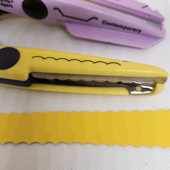 Fiskars Contemporary Corner Edger Scissor/Rocky &Scallop Craft Smart Paper Edger - Picture 14 of 16